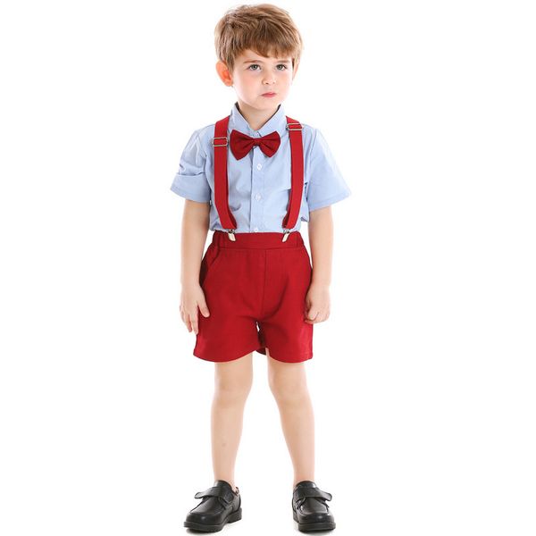 

malapina baby boys gentleman clothes sets wedding party birthday newborn infant boy +shorts 2pcs kids boy outfits, White