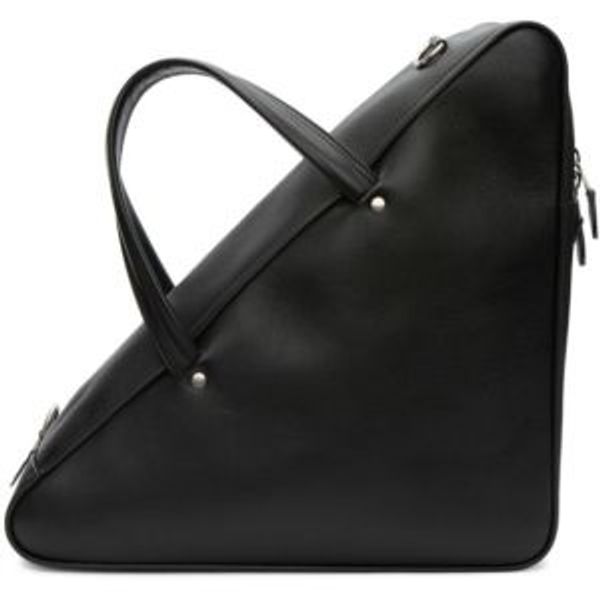 

#b0001 new women handbag fashion triangle style shoulder bags black messenger bag