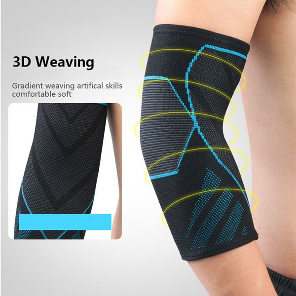 

elastic basketball badminton tennis golf elbow support golfer's strap elbow pads lateral pain syndrome epicondylitis brace, Black;gray