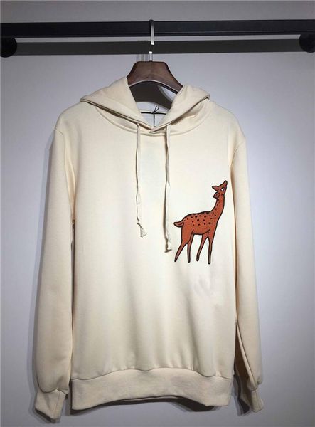 

designer men women hoody brand spring autumn wear long sleeve creamy white with hat luxury design women spring autumn simple casual hoody, Black