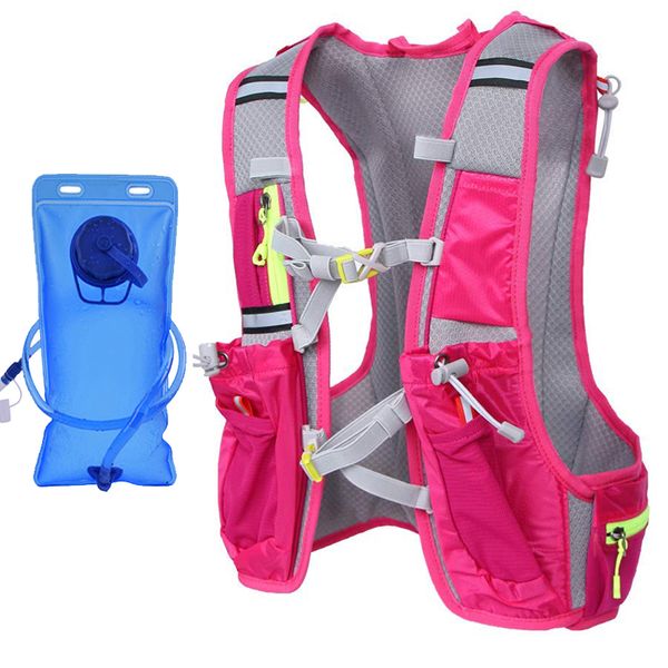

women running backpack water bottle holder waterproof for phone trail fanny pack running sport marathon hydration camping bag