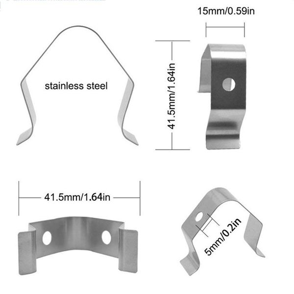 

universal meat grill thermometer probe clip holder for ambient temperature readings of bbq smoker oven grill other kitchen dining bar