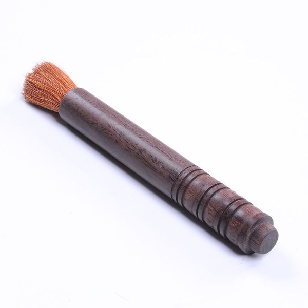 

300pcs/lot Ebony Wooden Long Handle Grinder Tea Brush Kitchen Washing Cleaning Coffee Tea Tool LZ1336