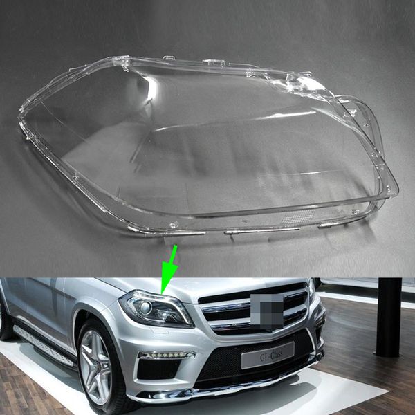 

for - gl166 gl350 gl450 2012 2013 2014 2015 2016 transparent car headlight headlamp clear lens auto shell cover