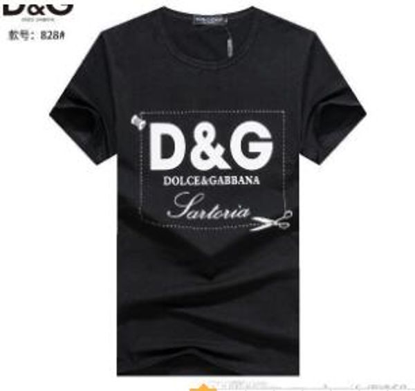 

paris new d + g fashion summer street t-shirt 5a + высококачественная мужская и женская пуловер-футболка с короткими рукавами 822 c6, White