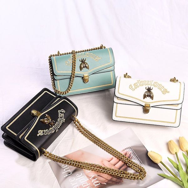 

2019 ruil fashion handbags women crossbody chain shoulder bag embroidered small square bags new sac femme