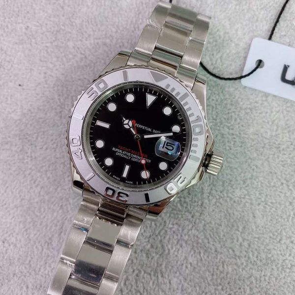 

ii edition luxury automatic movement men 316l limited u1 sapphire crystal montre black dial yacht stainless band watch homme jgkhw, Slivery;brown