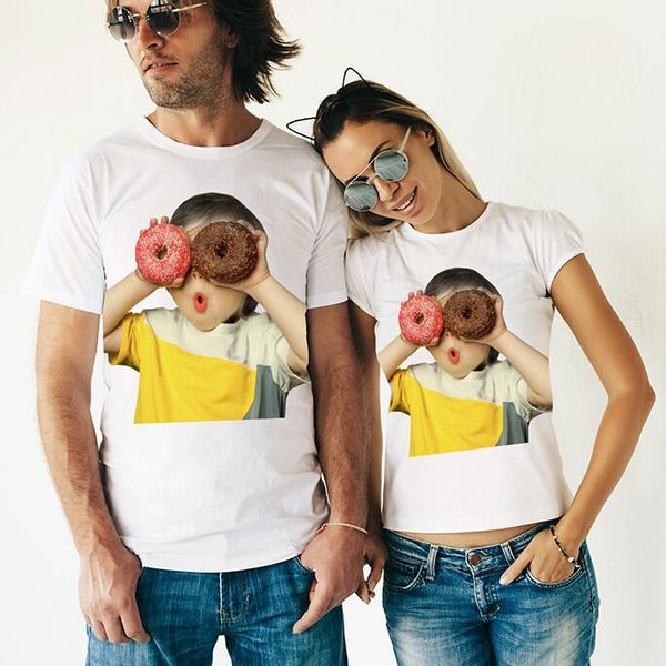 

2020 новый летний ins сыграет шутки с детской семьей, мужской / женской молодежью с коротким рукавом, европейской и американской футболкой, White;black