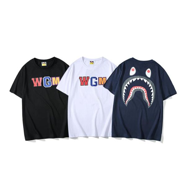 

20ss сложных полиэфиров мужчин роскошь поло tshirts итальянская звезда дизайнер тенниски платформа бренда летом печати тенниску пара тройка, White;black