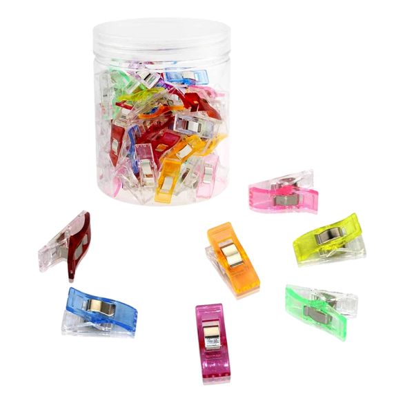 

швейные зажимы, универсальные швейные зажимы, волшебные зажимы,стеганые ремесленные зажимы с упаковкой из пэт-коробки ассорти, Black