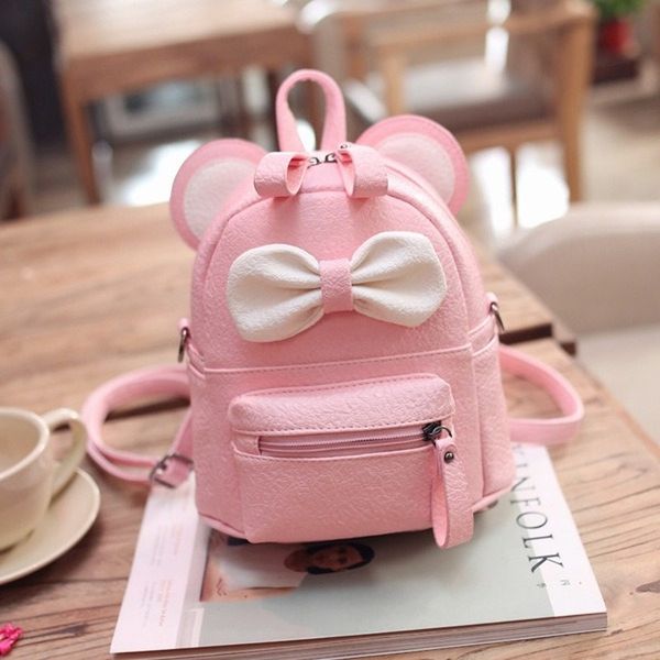 

new shoulder bag female bag dual-use small school children cute bow small backpack