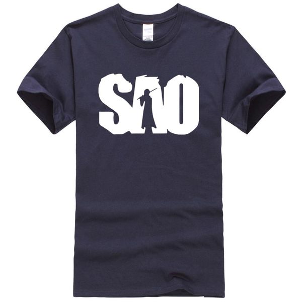 

sao anime printed summer 2019 men's t-shirts 100% cotton clothes fashion casual t shirt brand clothing jersey kpop t-shirt, White;black