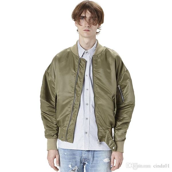

4 colors mens jackets high street fashion bomber jackets pilot jackets motorcycle jacket loose outwear s-2xl, Black;brown
