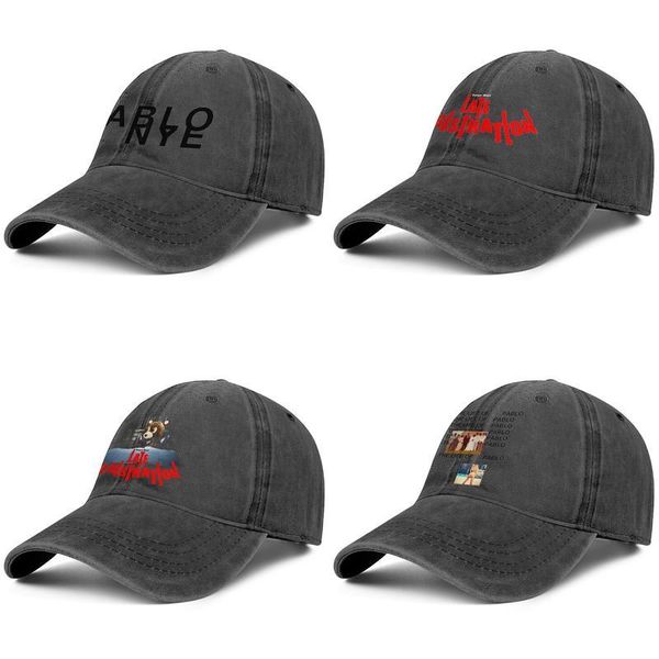 

kanye west the life of pablo cover mens and womens trucker denim cap cool designer golf personalisedsports fitted uniquecustom hats, Blue;gray