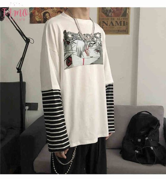 

gothic harajuku t shirt women clothes t shirt casual cute amine streetwear tshirt hip hop cartoon print shirts tee, White