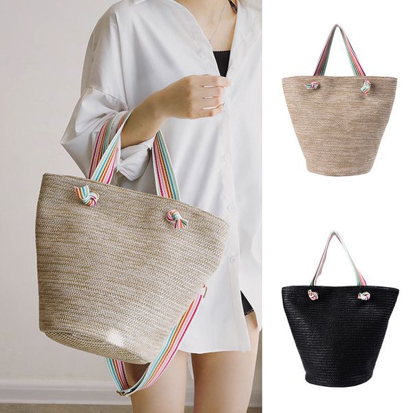 

fashion women rainbow chain bag weave shopping bag crossbody handle