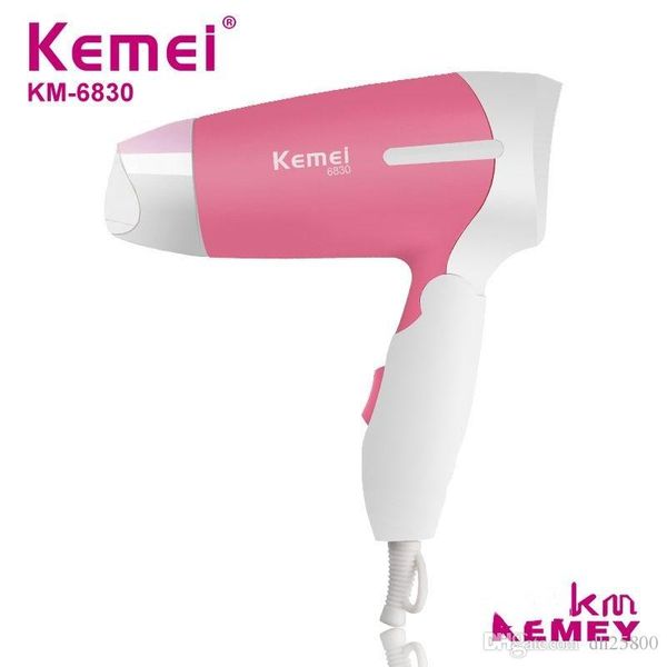 

kemei km-6830 фен температура постоянная горячая и холодный воздух отрицательных ионов фен складная мини фен dhl бесплатной доставкой