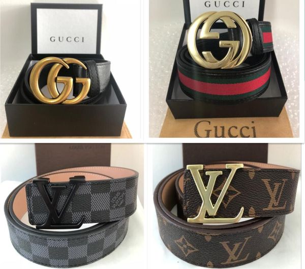 

2019 new belt for men luxury fa hion brand men de igner belt genuine belt gold ilver letter buckle wai tband with box