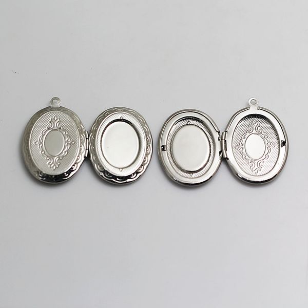 

beadsnice винтажный медальон фото медальон ожерелье изготовление латунный медальон подарок на день рождения бесплатная доставка никель беспл, Silver