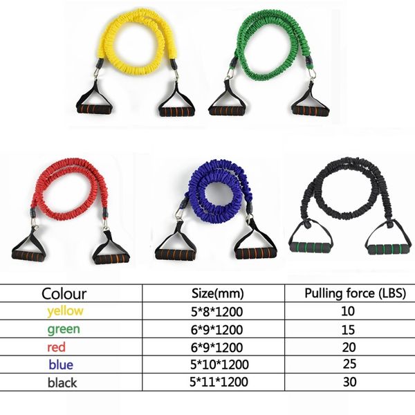 

120cm yoga elastic pull rope resistance bands fitness rope rubber bands for expander exercise tube training hot