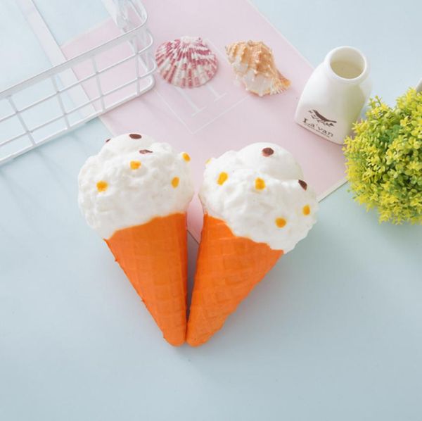 

new 19cm squishy ice cream dcompression toy pu soft jumbo slow rising simulation bread children decompression kid toys 30pcs