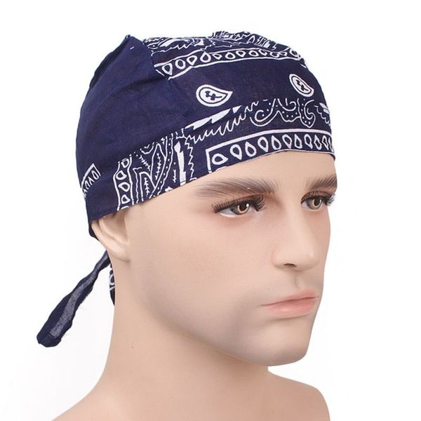 

cycling quick sweat absorbent bandana skull cap lightweight adjustable cotton quick-drying biker hat head wraps cycling caps masks, Black