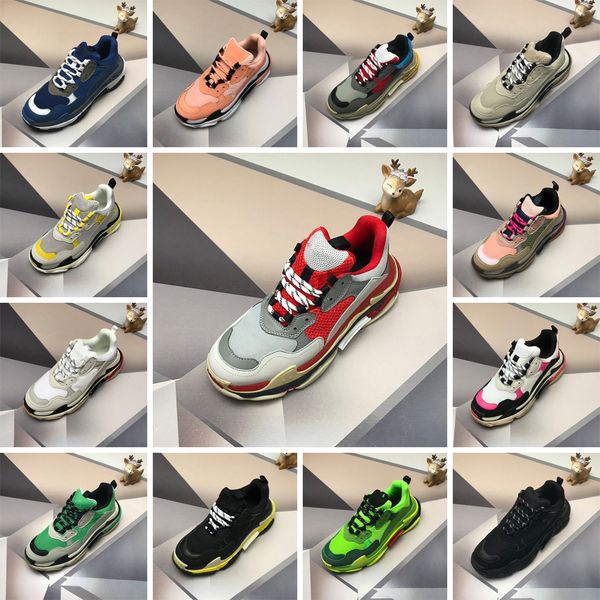 

autumn and winter explosions fashion luxury designer shoes 16 colour thick bottom sneakers casual shoes size 36-44 original packaging, Black