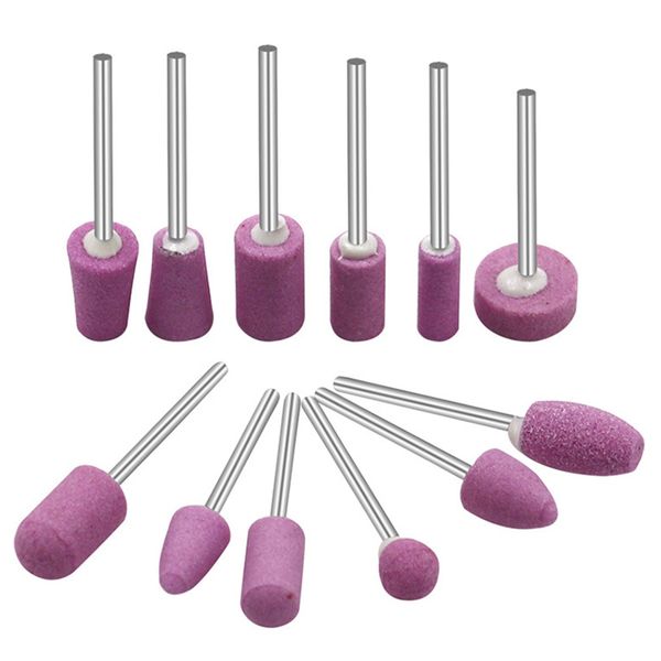 

12pcs/set nail art polishing grinding head manicure pedicure tools abrasive stone points electric grinder dremel nail art tools