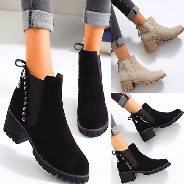 

fashion sneakers women fashion winter bow knot flock ankle elastic slip on platfroms boots walking shoes casual women shoes, Black