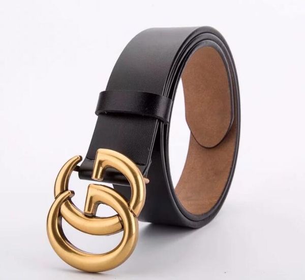 

new designer belts for mens belts designer belt luxury belt leather business belts women big gold buckle gift, Black;brown
