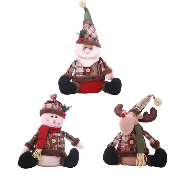 

christmas dolls toy santa claus snowman elk home decorations ornaments gift