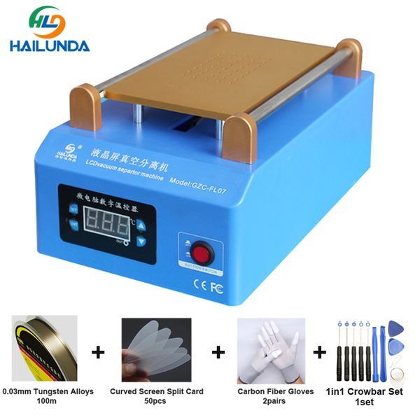 

lcd separator 7inch heating plate build in vacuum pump lcd screen separating glass replace tools mobile phone repair machine