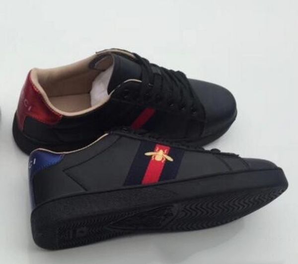 

2019Free shpping Ace embroidery bee women small white shoes Fall fashion flat casual shoes sneakers For men women zapatos walking shoes