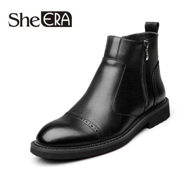 

sell new spring men's boots boots fashion comfortable men's trend lazy shoes, Black