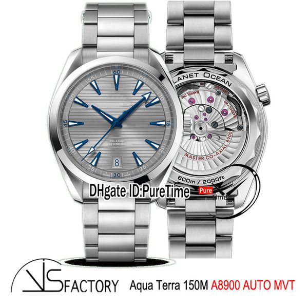 

vsf aqua terra 150m master chronometers cal a8900 автоматические мужские часы серый циферблат синий ручной стальной браслет 220.10.41.21.06, Slivery;brown