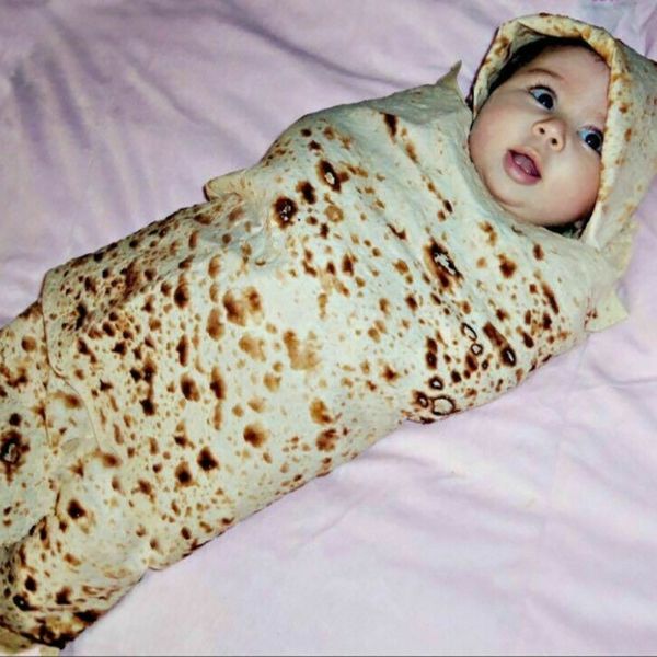 

funny blanket mexican pancake tortilla blanket soft comfortable beach for adults/kids dd