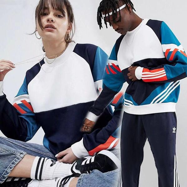 

fashion-womens and mens hoodies fashion letter printed sweatshirt harajuku black red o-neck long sleeve pullover tracksuit casual slim top