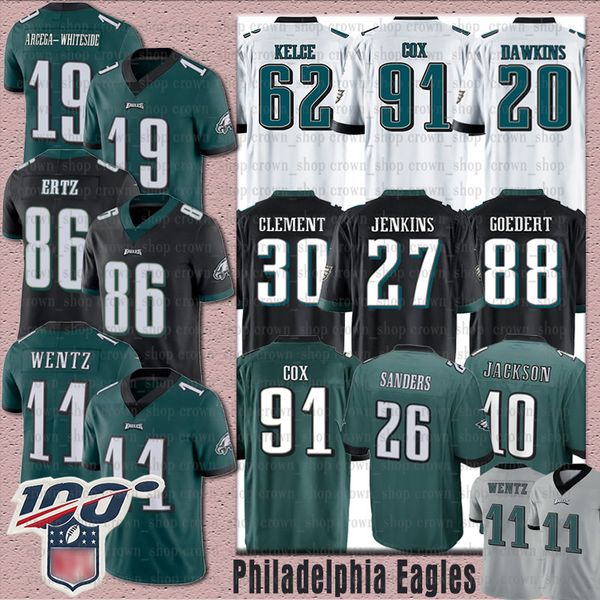 

Philadelphia 11 car on wentz eagle jer ey 10 de ean jack on 19 jj arcega white ide mile ander fletcher cox brian dawkin mile ander