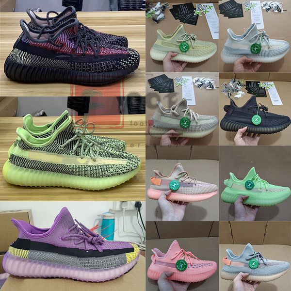 

Stock x box yecheil yeehu glow running hoe citrin cloud white black reflective trainer kanye we t de igner neaker ize 13 port hoe