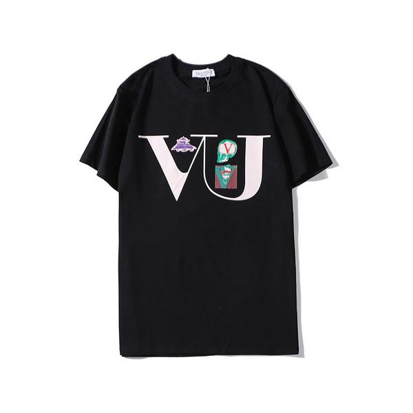 

valentino мужские рубашки новая мода лето женщины футболка топ тройники бесплатная доставка мужчины женщины уличная одежда с коротким рукаво, White