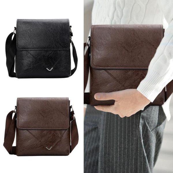 

24x27x4.5cm mens pu leather messenger bag casual satchel male business crossbody shoulder bag bolso mujer bags for men 2019
