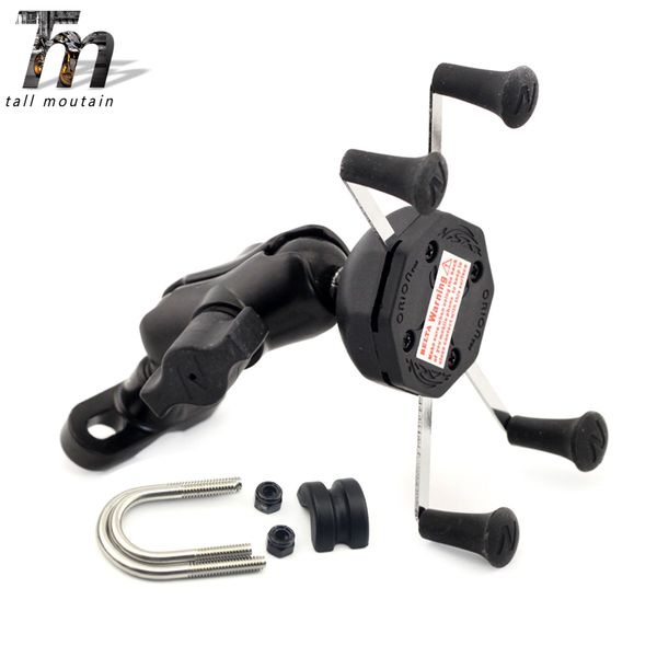 

x-grip phone holder usb charger for ducati monster 659 696 796 821 900 1000 1100 1200/s motorcycle gps navigation bracket
