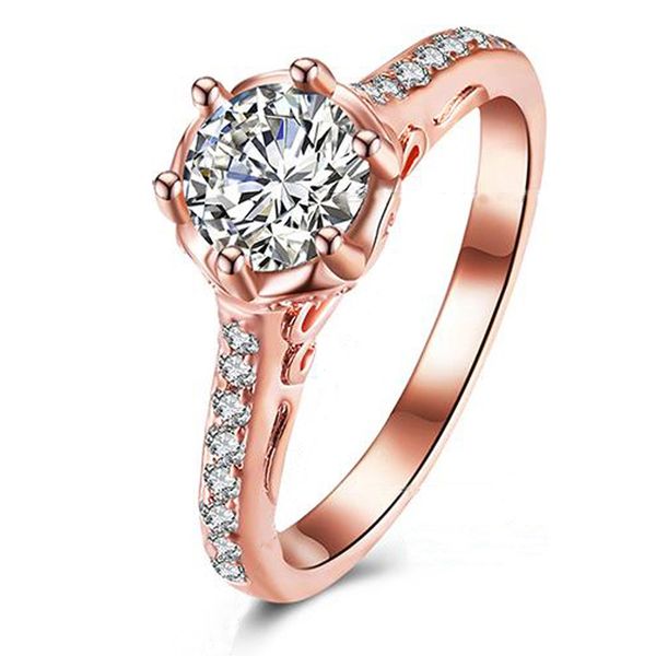 

fashion jewelry wedding rings for women white blue green cubic zirconia rose gold charm wedding engagement ring r3005, Slivery;golden