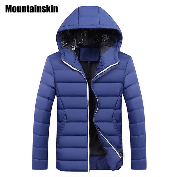 

mountainskin 2017 года мужские куртки и пальто зима теплый толстый мужские ветровки 4xl повседневная капюшоном хлопок мужской куртки sa208, Black