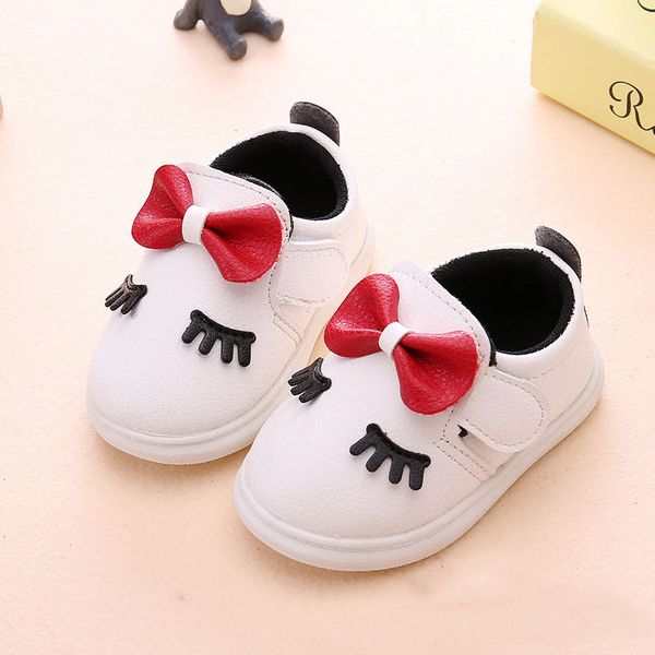 

baby shoes girls 2 years sports baby 1 year shoes newborn fashion solid butterfly-knot toddler infant cork shoe pink white 1 2 3, Black
