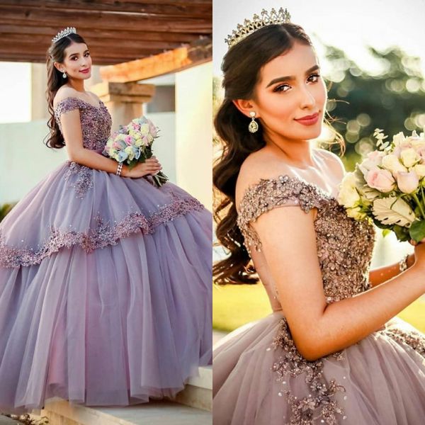 

сирень кружево бисер кристаллы quinceanera пром платье милой бальное платье тюль партия вечер сладкие 16 платье, Blue;red