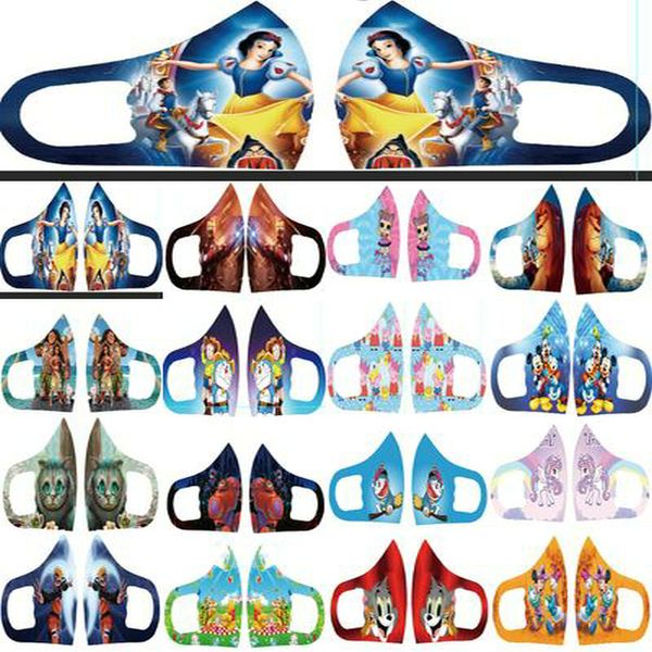

princess mask face cartoon masks performance stretch facemasks masks fashion mouth 8years atnga zhjoutdoorsport, Black