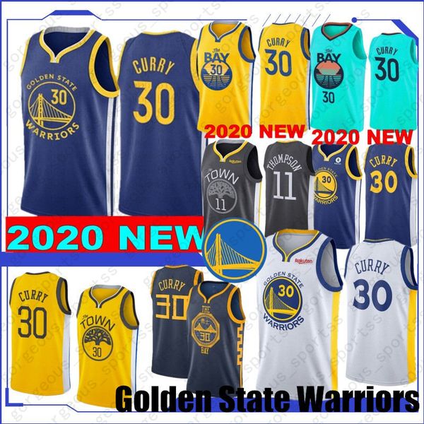 

new style 19 20 stephen 30 curry basketball jerseys draymond 23 green klay 11 thompson andre 9 lguodala stitched jerseys, Black;red