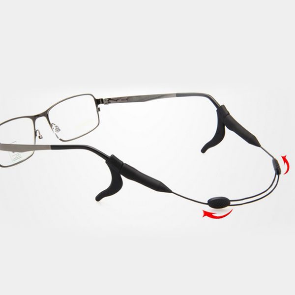 

adjustable glasses chain eyeglasses holder landyard string sunglasses strap chains give eyewear hook accessories, Silver