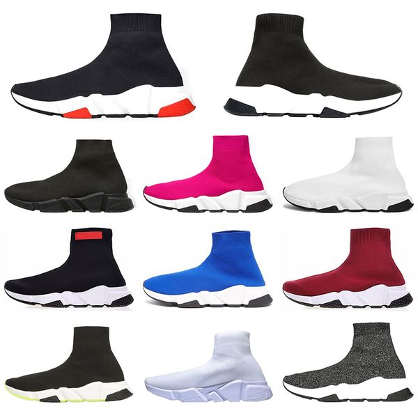 

sports sneakers speed trainer brand flat socks shoes boots platform triple black white red casual shoe race runners